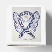 ゼブラ認識度リボンエンジェルパーティー好意ボックス フェイバーボックス (上部)