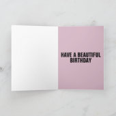 ゼブラ誕生日カード カード (内部)