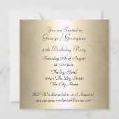 ゼブラ誕生日パーティーへの招待 招待状 (裏面)