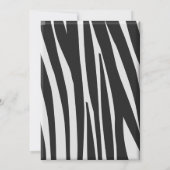 ゼブラ誕生日招待状 招待状 (裏面)