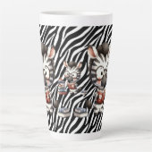 ゼブラ読の本。 カフェラテマグ (正面)