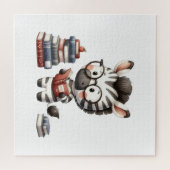 ゼブラ読の本。 ジグソーパズル (横)