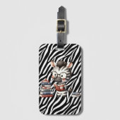 ゼブラ読の本。 ラゲッジタグ (正面縦)