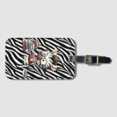 ゼブラ読の本。 ラゲッジタグ (正面横)