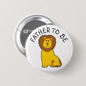 ゼブラ赤ちゃんシャワーボタンになる父 缶バッジ (正面&裏面)