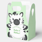 ゼブラ赤ちゃんシャワー フェイバーボックス (オープン)