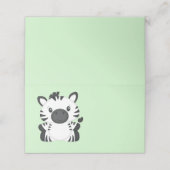 ゼブラ赤ちゃんシャワー プレイスカード (外部開封)