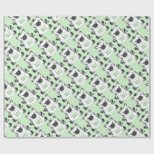 ゼブラ赤ちゃんシャワー ラッピングペーパー (フラット)