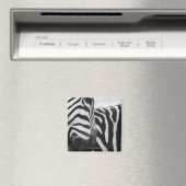 ゼブラ顔と肩のクローズアップ マグネット (インサイチュ (食洗機))