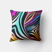 ゼブラ鮮やかプリント クッション (裏面)