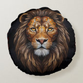 ゼブラ鮮やかモザイク ラウンドクッション (裏面)