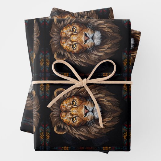 ゼブラ鮮やかモザイク ラッピングペーパーシート (インサイチュ)