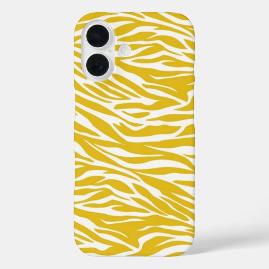 ゼブラ黄ストライプ色 Case-Mate iPhoneケース (裏面)