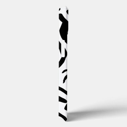 ゼブラ黒と白の隠し毛 Case-Mate iPhoneケース (裏面 / 右)