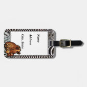 ゼブラ3荷物タグ ラゲッジタグ (正面横)