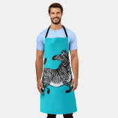 ゼブラ4エプロン エプロン (着用した状態)