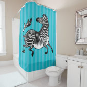ゼブラ4シャワーカーテン シャワーカーテン (インサイチュ)