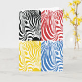 ゼブラ4色あいさつカード カード (黄色い花)