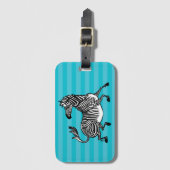 ゼブラ4荷物タグ ラゲッジタグ (正面縦)