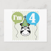 ゼブラ4th誕生日Tシャツとギフト ポストカード (正面)