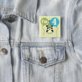 ゼブラ4th誕生日Tシャツとギフト 缶バッジ (インサイチュ)