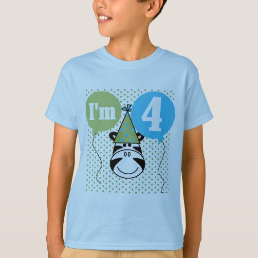 ゼブラ4th誕生日Tシャツとギフト Tシャツ (正面)