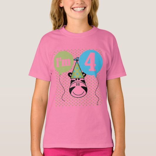 ゼブラ4th誕生日Tシャツとギフト Tシャツ (正面)