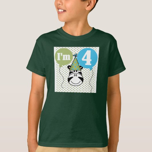 ゼブラ4th誕生日Tシャツとギフト Tシャツ (正面)