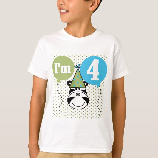 ゼブラ4th誕生日Tシャツとギフト Tシャツ (正面)