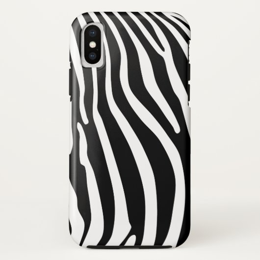ゼブラ アニマルプリント Case-Mate iPhoneケース (裏面)