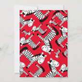 ゼブラ・アニマル・キッドバースデーパーティ招待状 招待状 (裏面)