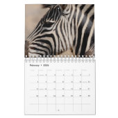 ゼブラ カレンダー (2月 2026)