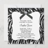 ゼブラ《キリスト教》洗礼式や命名式 招待状 (裏面)