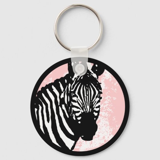 ゼブラ。 キーホルダー (正面)