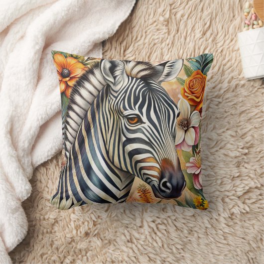 ゼブラ クッション (ブランケット)