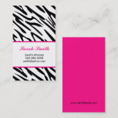 ゼブラ コーリングカード (正面/裏面)