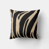 ゼブラ、ストライプアニマルプリント写真 クッション (裏面)