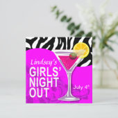 ゼブラ・スープ・ガールズ・ナイト・アウト・カクテル・パーティー 招待状 (スタンド正面)