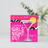 ゼブラ・スープ・ガールズ・ナイト・アウト・カクテル・パーティー 招待状 (スタンド正面)