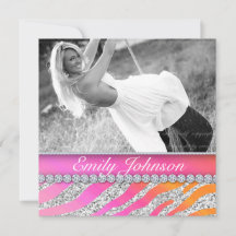 ゼブラ バースデーパーティー ピンク オレンジ ジュエリー