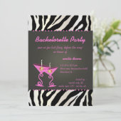 ゼブラ/ピンクマルティニバチェロレッテ 招待状 (スタンド正面)