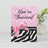 ゼブラ・ファシエーション 40歳の誕生日パーティー 招待状 (スタンド正面)