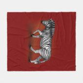 「ゼブラ」 フリースブランケット (正面(横))