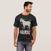 ゼブラ プライド レインボー 動物 LGBTQIA 男女 女子 Tシャツ (正面フル)