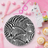 ゼブラ ペーパープレート (パーティー)