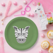 ゼブラ ペーパープレート (パーティー)