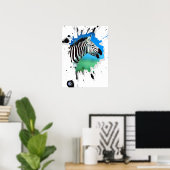 ゼブラ ポスター (ホームオフィス)