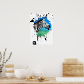 ゼブラ ポスター (キッチン)