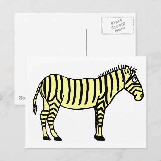 ゼブラ ポストカード (正面/裏面)
