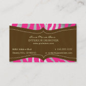 ゼブラ·ラズベリー·チョコレートの名刺 名刺 (裏面)